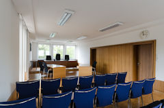 Sitzungsaal des Arbeitsgerichts Mannheim